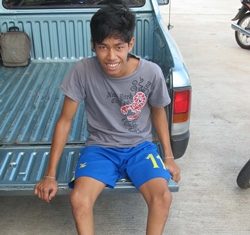 After surviving polio, which deformed his legs and feet, Saming Thongsupan thought he’d never even walk properly, let alone play football.